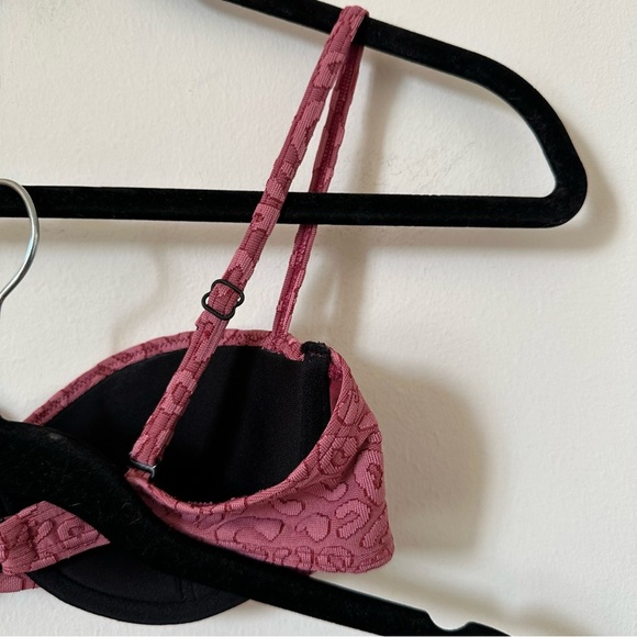 Onia Dalia Textured Leopard Bikini Top & Lily Leopard Bikini Bottom Size S - Picture 12 of 12